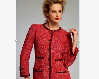 Vogue V8804 New Women's Classic French Couture Jacket .